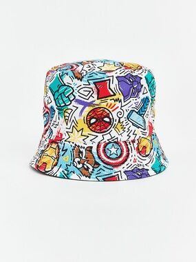 Marvel Super Heroes Avengers Double Sided Comic Print Bucket Hat Kids